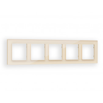 AF330305 Рамка ALFA Platos (Бежевый Стекло органическое) 5-ая