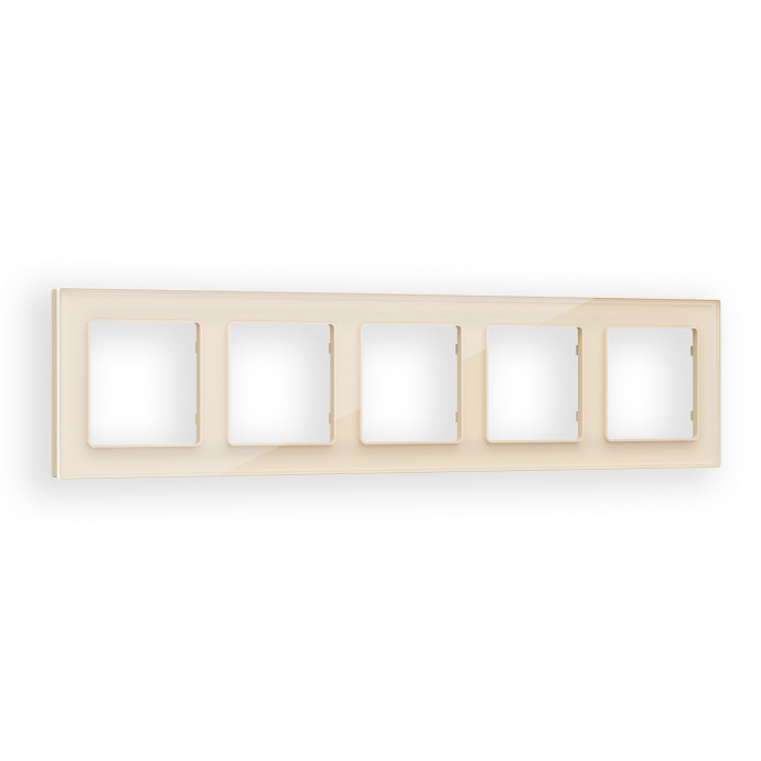 AF330305 Рамка ALFA Platos (Бежевый Стекло органическое) 5-ая