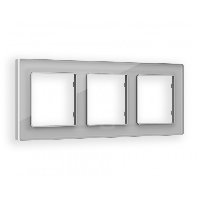 AF330403 Рамка ALFA Platos (Серебро Стекло органическое) 3-ая