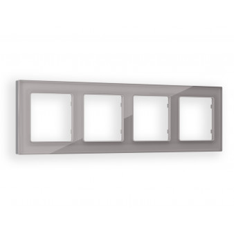 AF330504 Рамка ALFA Platos (Сталь Стекло органическое) 4-ая
