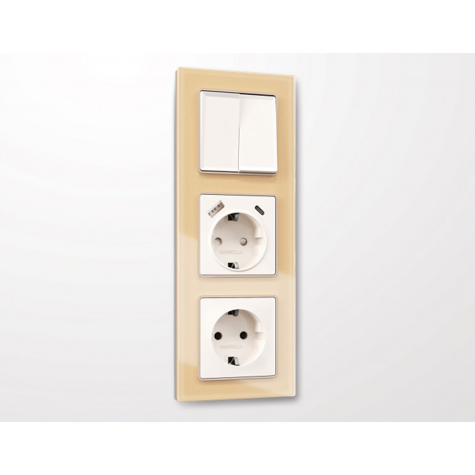 AF330603 Рамка ALFA Platos (Шампань Стекло органическое) 3-ая