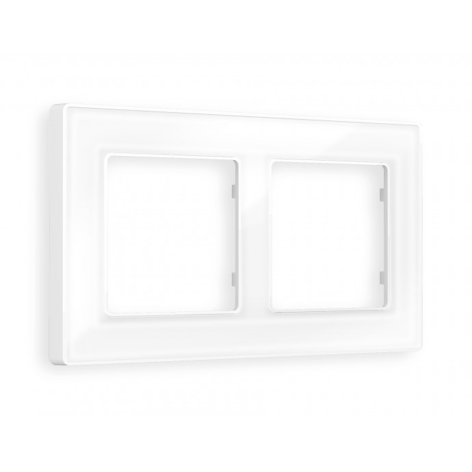 AF580102 Рамка ALFA Arctic (Белый Стекло органическое) 2-ая