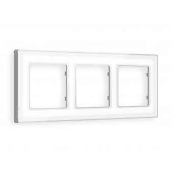 AF580133 Рамка ALFA Arctic (Белый Стекло органическое/Серебро) 3-ая