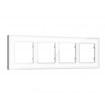AF580134 Рамка ALFA Arctic (Белый Стекло органическое/Серебро) 4-ая