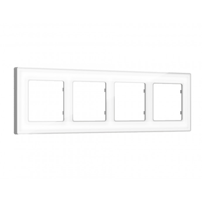 AF580134 Рамка ALFA Arctic (Белый Стекло органическое/Серебро) 4-ая