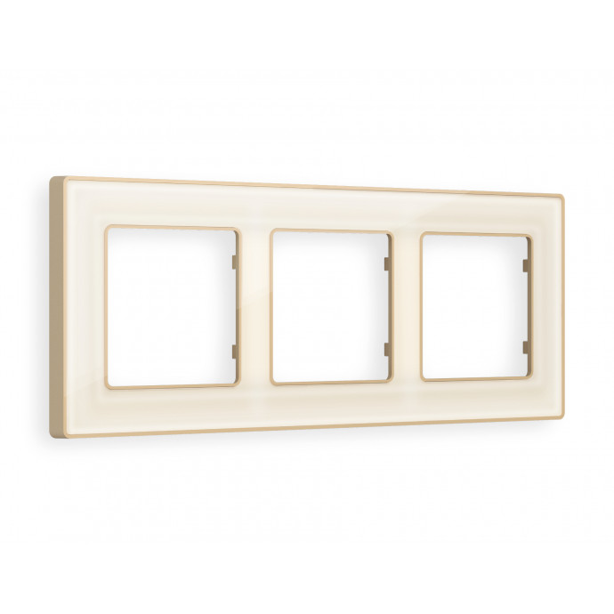 AF580343 Рамка ALFA Arctic (Бежевый Стекло органическое/Шампань) 3-ая