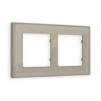 AF580362 Рамка ALFA Arctic (Серо-бежевый Стекло органическое) 2-ая