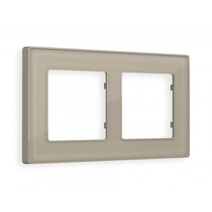 AF580362 Рамка ALFA Arctic (Серо-бежевый Стекло органическое) 2-ая