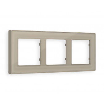AF580363 Рамка ALFA Arctic (Серо-бежевый Стекло органическое) 3-ая