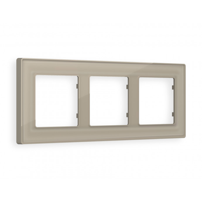 AF580363 Рамка ALFA Arctic (Серо-бежевый Стекло органическое) 3-ая