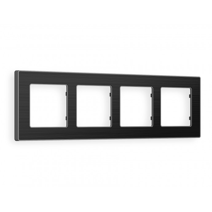 AF580534 Рамка ALFA Arctic (Черный Стекло органическое/Сталь) 4-ая