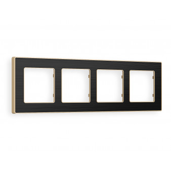 AF580544 Рамка ALFA Arctic (Черный Стекло органическое/Шампань) 4-ая