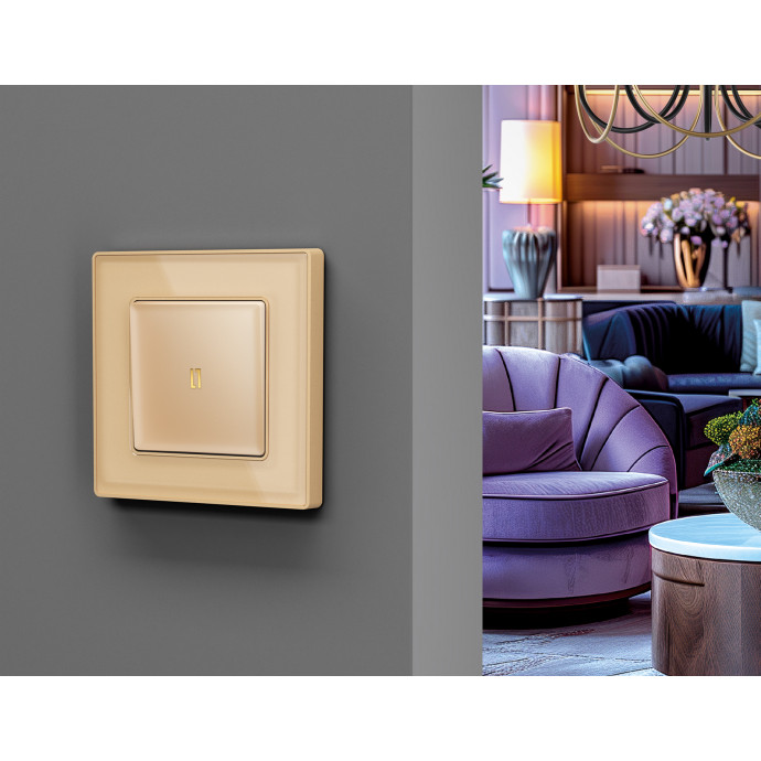 AF580602 Рамка ALFA Arctic (Шампань Стекло органическое) 2-ая