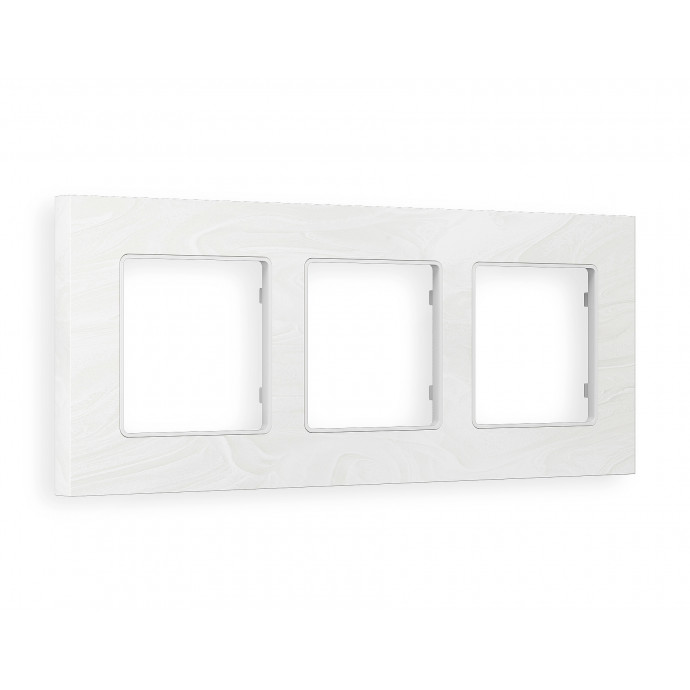 AF930103 Рамка ALFA Grand (Белый мрамор) 3-ая