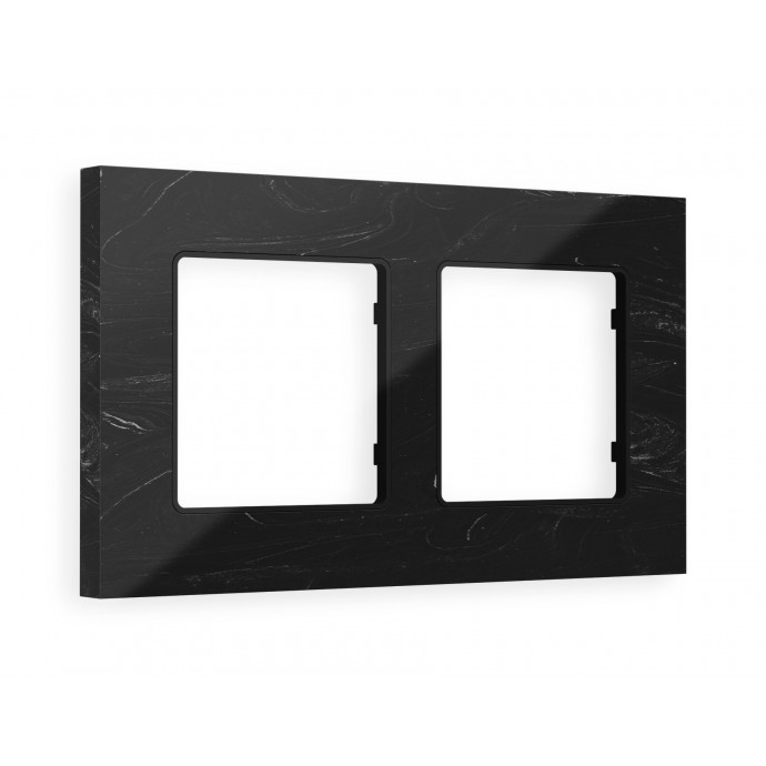 AF930702 Рамка ALFA Grand (Черный мрамор) 2-ая