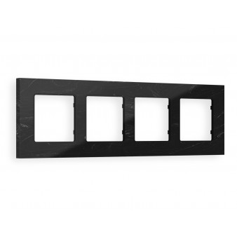 AF930704 Рамка ALFA Grand (Черный мрамор) 4-ая