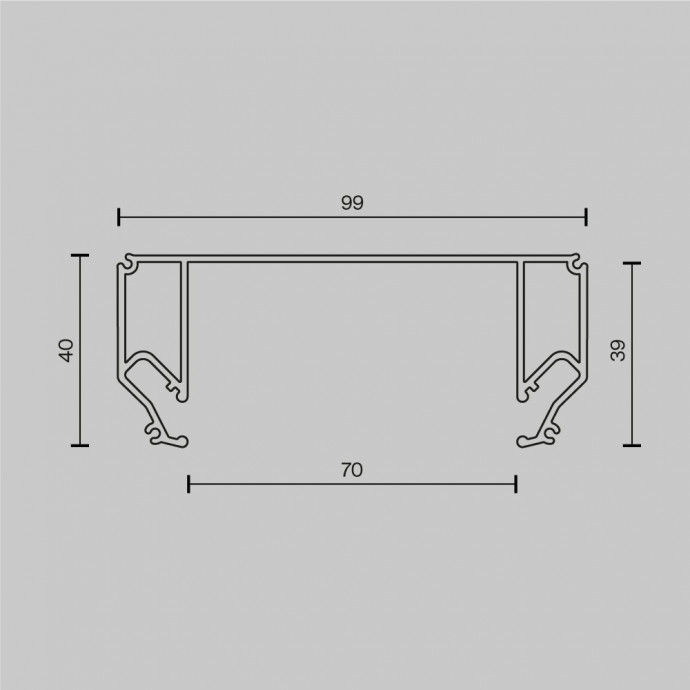 Комплектующие для светильника Technical ALM-9940-SC-B-2M