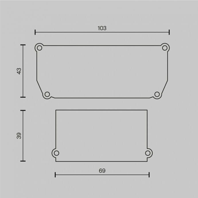 Комплектующие для светильника Technical ALM012EC-SC-W