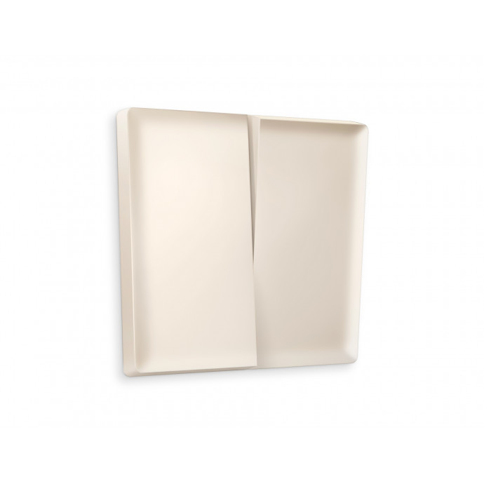 AP3230 Лицевая панель ALFA (Бежевый матовый) для 2-кл выключателей QUANT