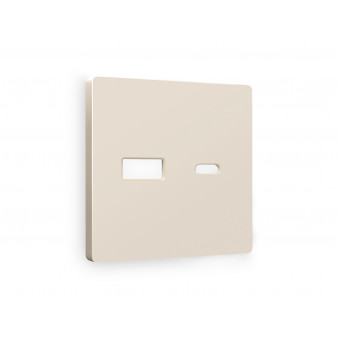 AP3310 Лицевая панель ALFA (Бежевый матовый) для розетки 2USB A+C QUANT