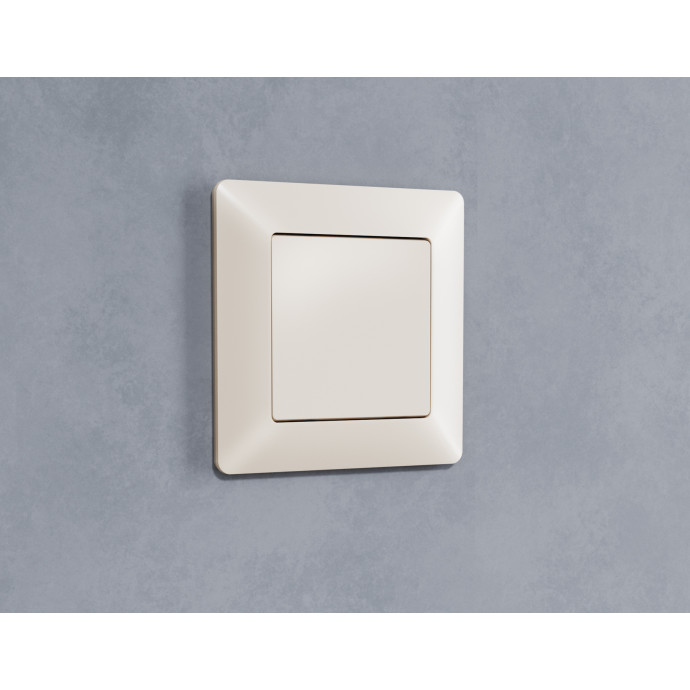 AP3360 Лицевая панель ALFA (Бежевый матовый) заглушка для суппорта QUANT