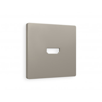 AP3740 Лицевая панель ALFA (Серо-бежевый матовый) для HDMI розетки QUANT