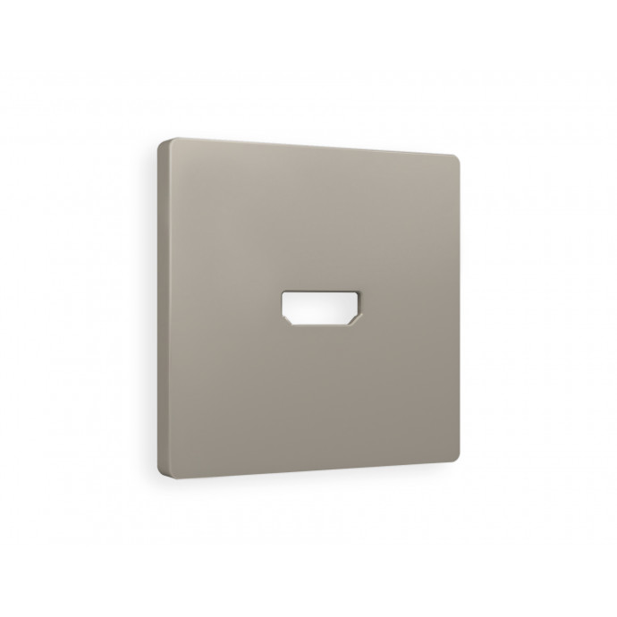 AP3740 Лицевая панель ALFA (Серо-бежевый матовый) для HDMI розетки QUANT