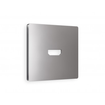 AP5140 Лицевая панель ALFA (Сталь матовый) для HDMI розетки QUANT