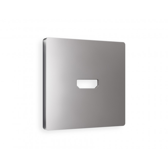 AP5140 Лицевая панель ALFA (Сталь матовый) для HDMI розетки QUANT