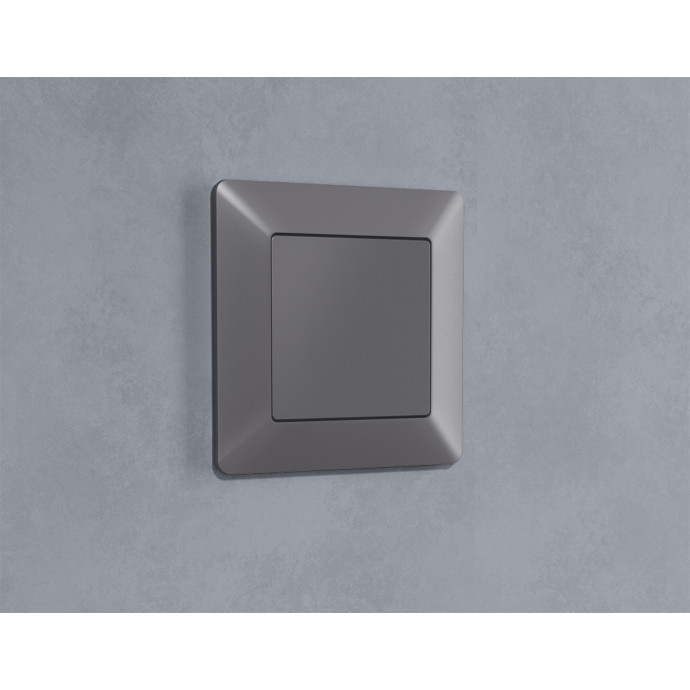 AP5160 Лицевая панель ALFA (Сталь матовый) заглушка для суппорта QUANT