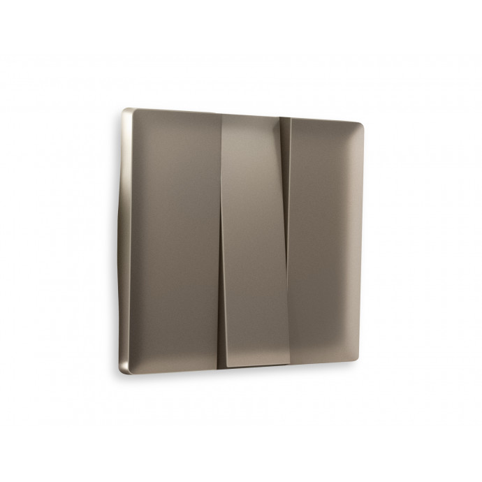 AP6350 Лицевая панель ALFA (Темная бронза матовый) для 3-кл выключателей QUANT