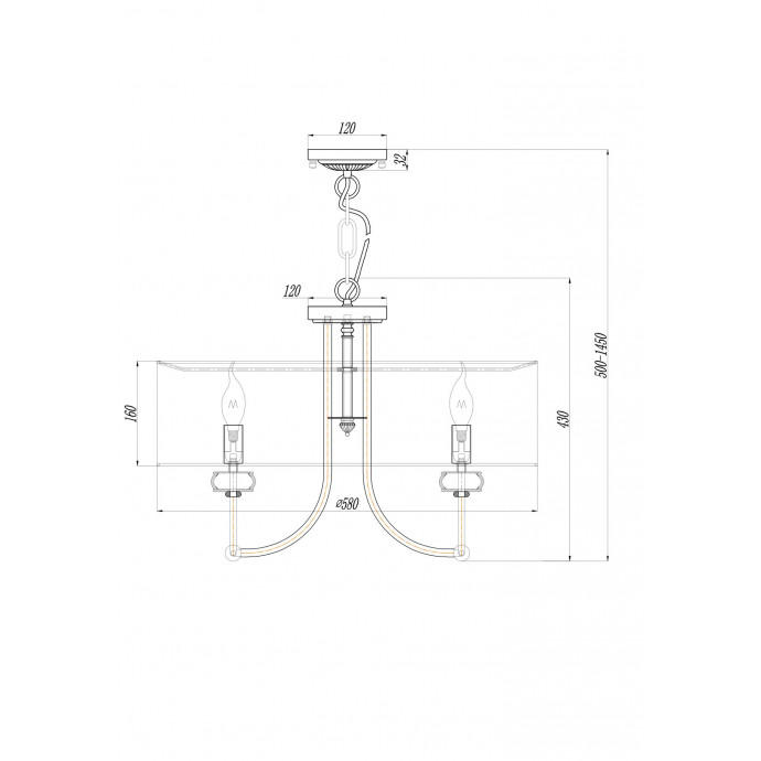 Подвесной светильник Maytoni ARM006PL-06G