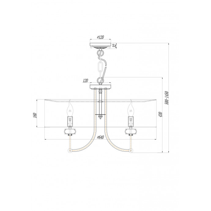 Подвесной светильник Maytoni ARM006PL-08G