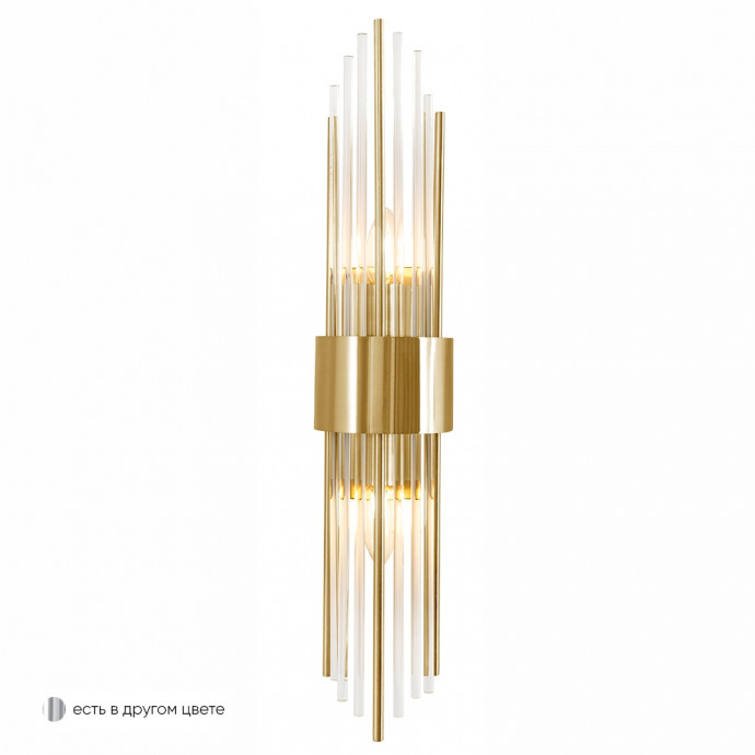 Бра Crystal Lux ATENTO AP2 BRASS/TRANSPARENTE