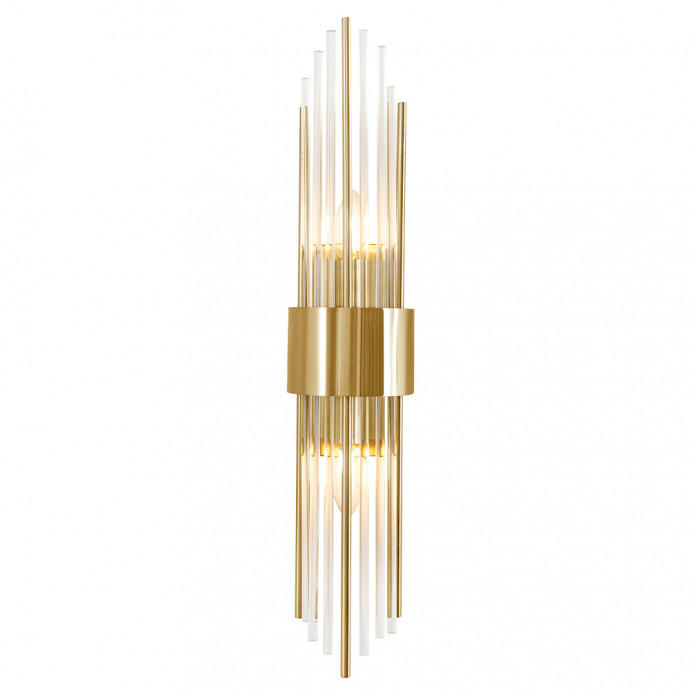 Бра Crystal Lux ATENTO AP2 BRASS/TRANSPARENTE
