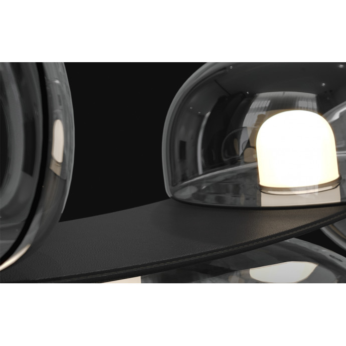 Подвесной светильник Crystal Lux BOSQUE BOSQUE SP7 L3000 BLACK/TRANSPARENT