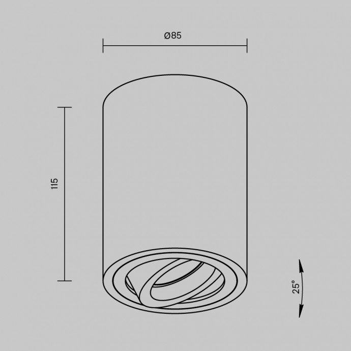 Потолочный светильник Technical C016CL-01B