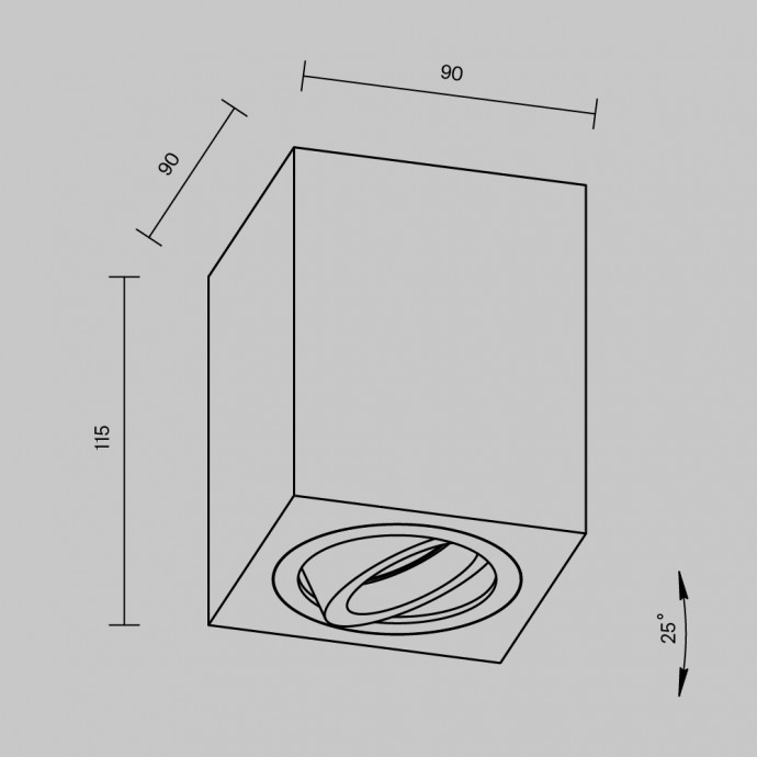 Потолочный светильник Maytoni Ceiling & Wall C017CL-01B