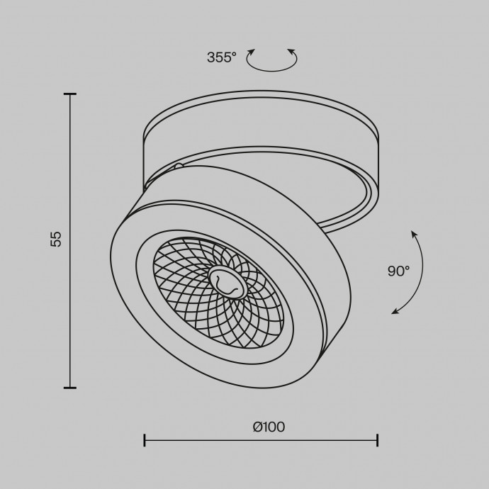 Потолочный светильник Maytoni Ceiling & Wall C022CL-L12W4K