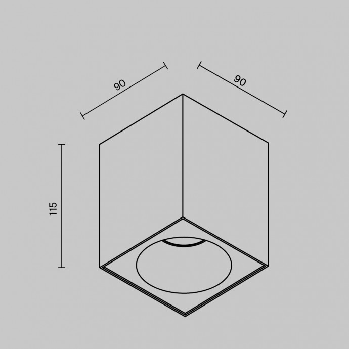 Потолочный светильник Technical C030CL-01B