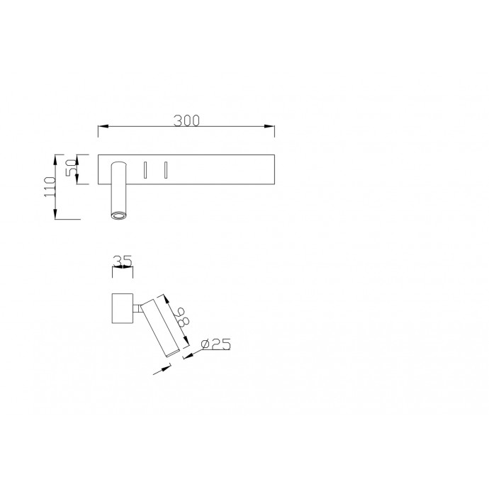 Бра Maytoni Ceiling & Wall C031WL-L8B3K