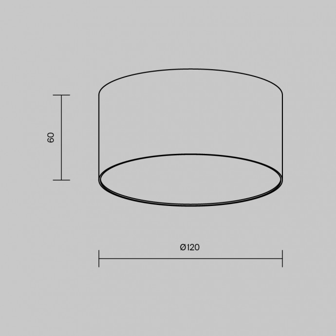 Потолочный светильник Technical C032CL-12W3K-RD-B