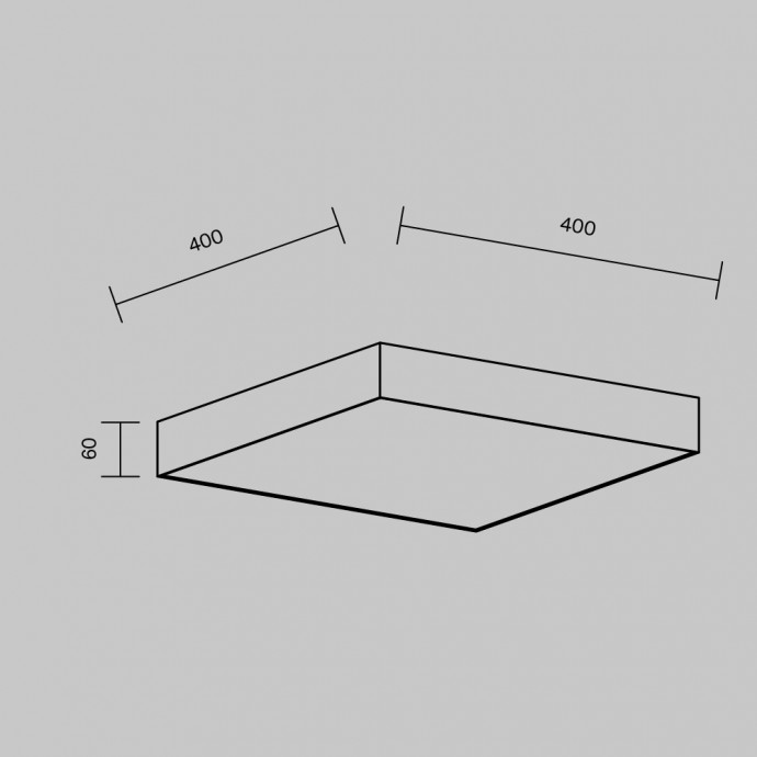 Потолочный светильник Technical C032CL-45W3K-SQ-W