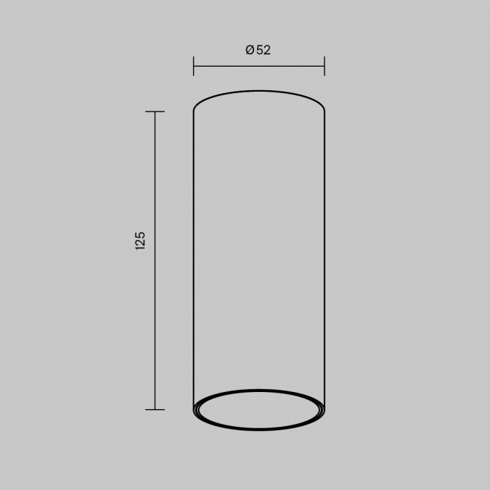 Потолочный светильник Technical C056CL-L12W4K-W-BS