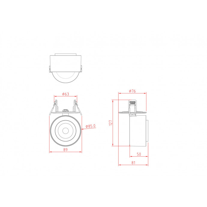 Потолочный светильник Technical C063CL-L12B3K