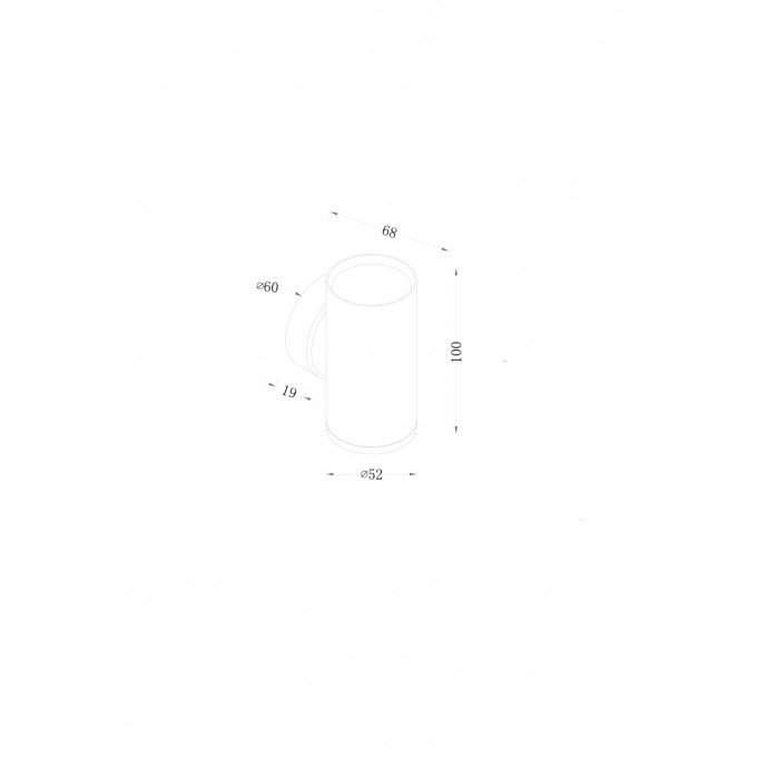 Настенный светильник (бра) Technical C068WL-01B