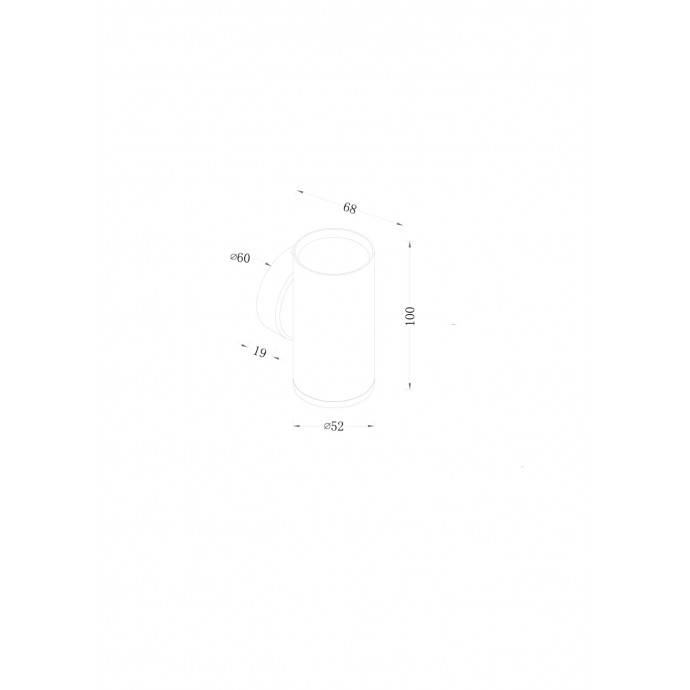 Настенный светильник (бра) Technical C068WL-01MG