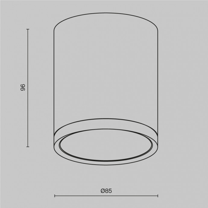 Потолочный светильник Technical C086CM-GX53-MRD-BG