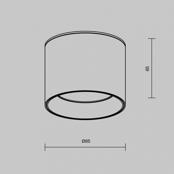 Потолочный светильник Technical C096L-GX53-WBS