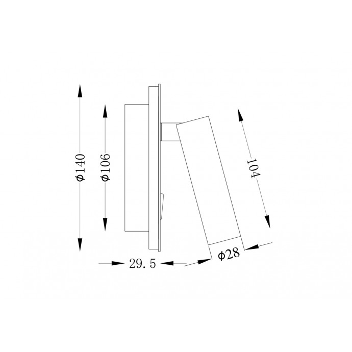 Бра Maytoni Ceiling & Wall C176-WL-01-6W-MG